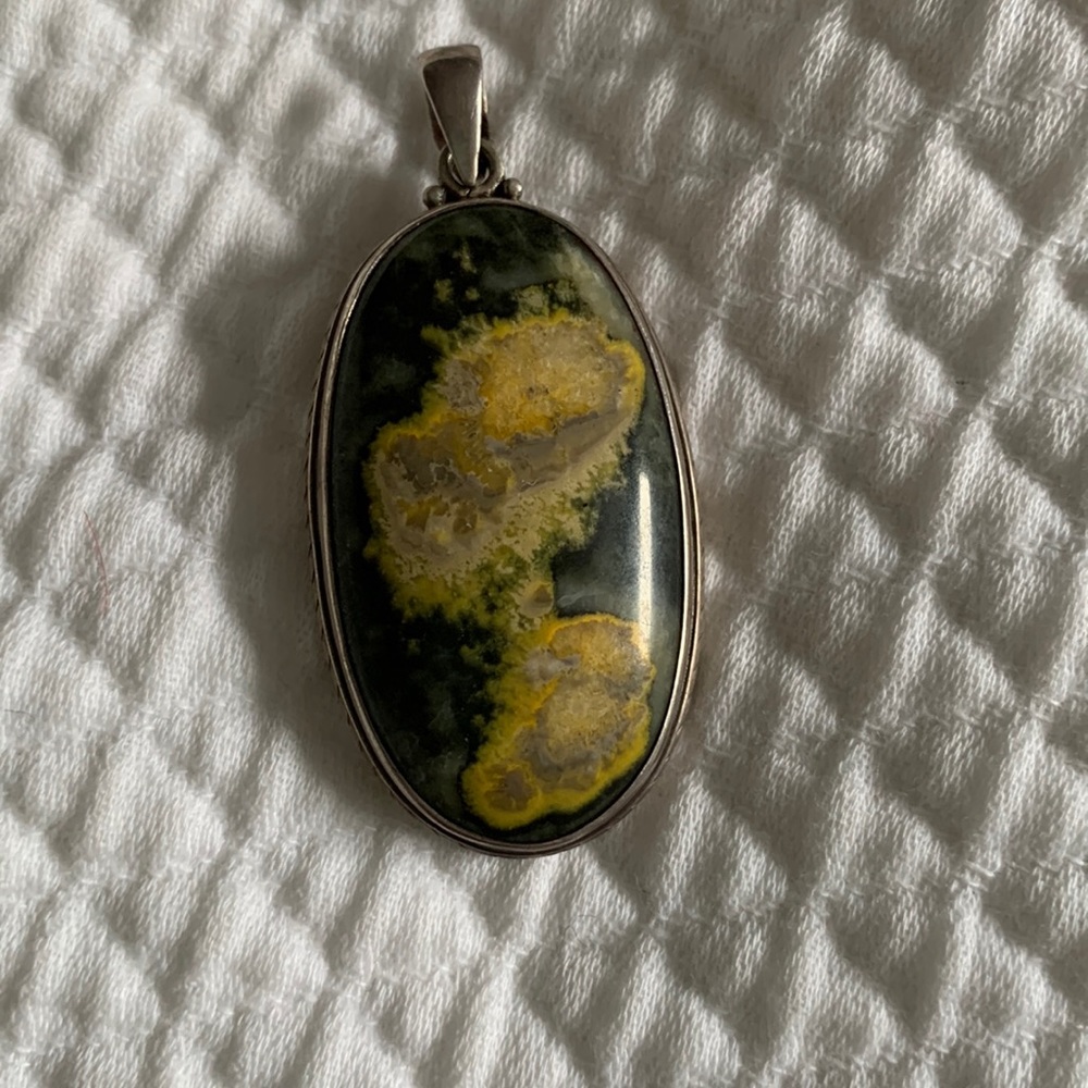 Bumblebee jasper necklace pendant